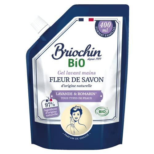 briochin-fleur-de-savon-gel-lavant-mains-lavande-romarin-recharge-400-ml image 2
