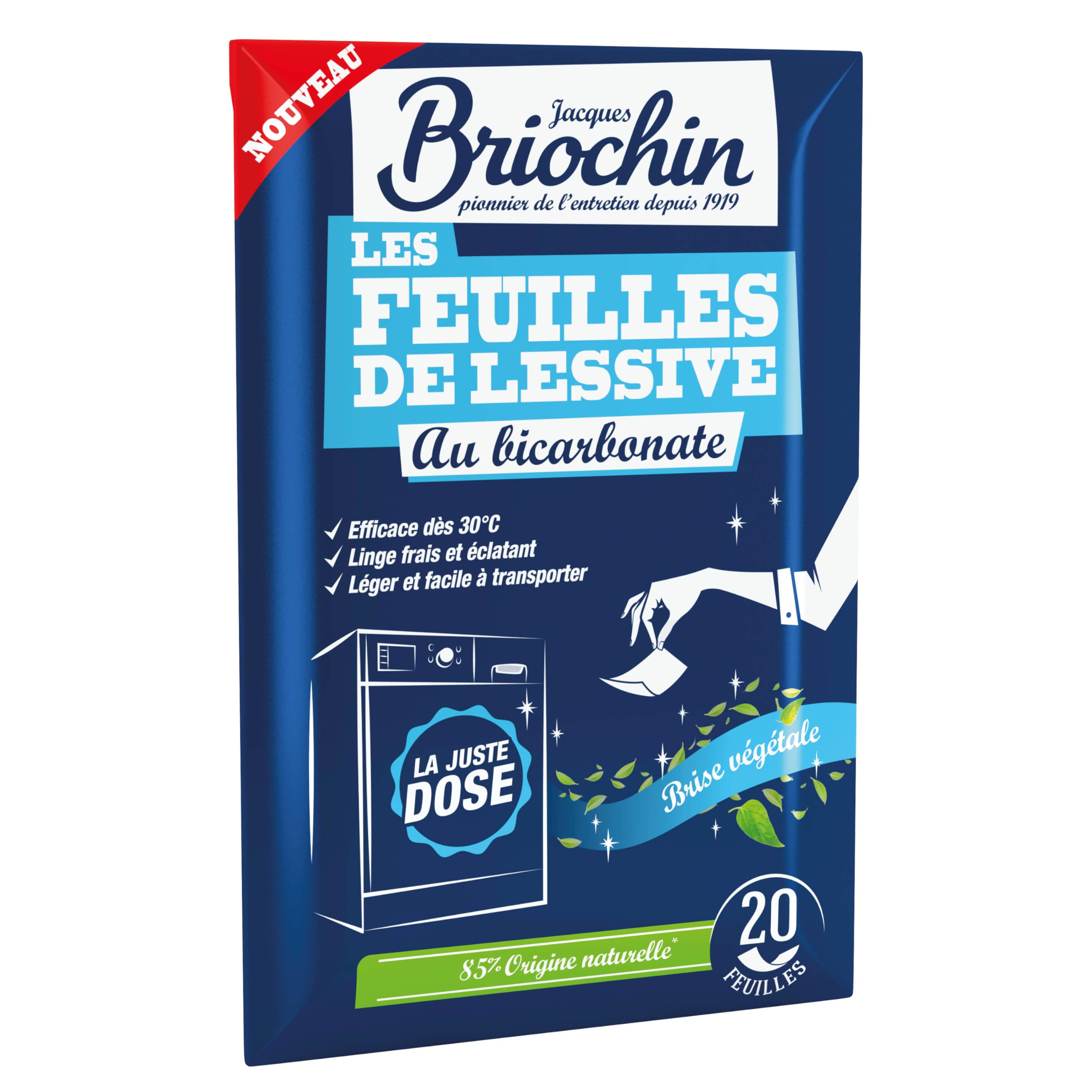 jacques-briochin-20-feuilles-de-lessive-au-bicarbonate-parfum-brise-v-g-tale image 1