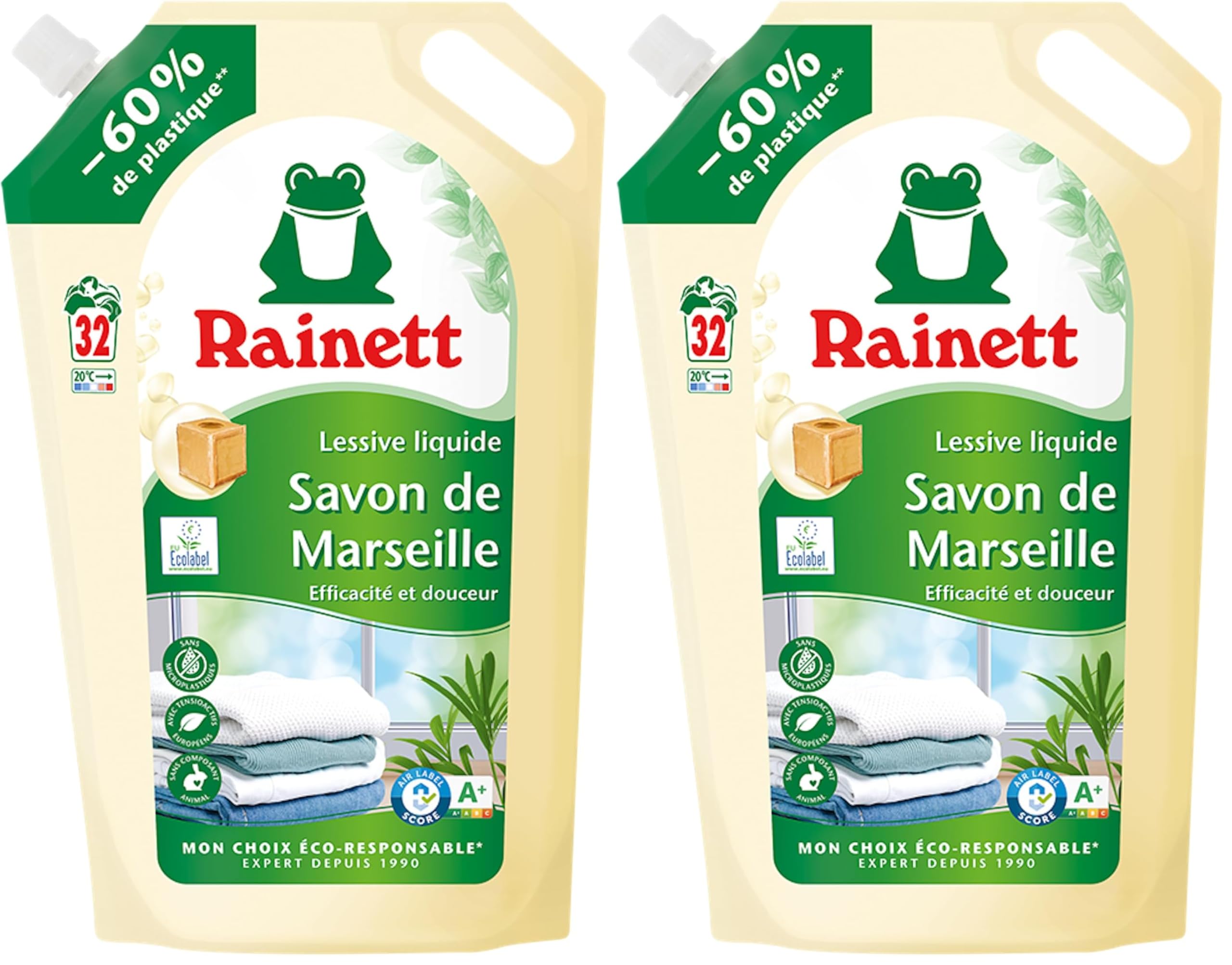 rainett-lessive-liquide-savon-de-marseille-32-lavages-co-recharge-1-6l image 7