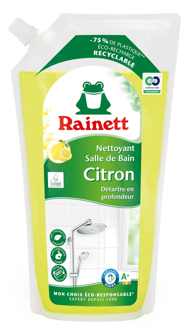 rainett-nettoyant-salle-de-bain-citron-eco-recharge-1-l image 1