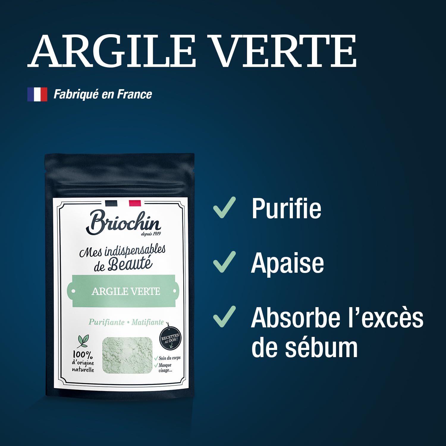 briochin-argile-verte-purifiante-100-naturelle-poudre-multiusages-200g-2 image 2