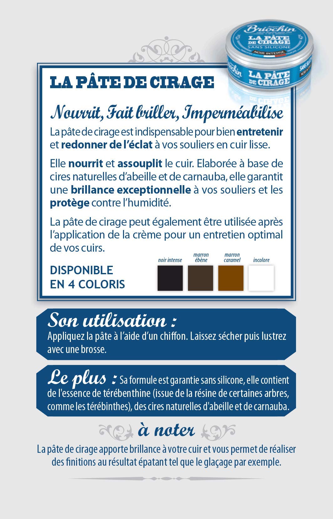 briochin-p-te-de-cirage-incolore-100-ml-lot-de-4 image 3