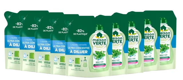 maison-verte-l-ultra-concentr-diluer-liquide-vaisselle-basilic-thym-huiles-essen image 1