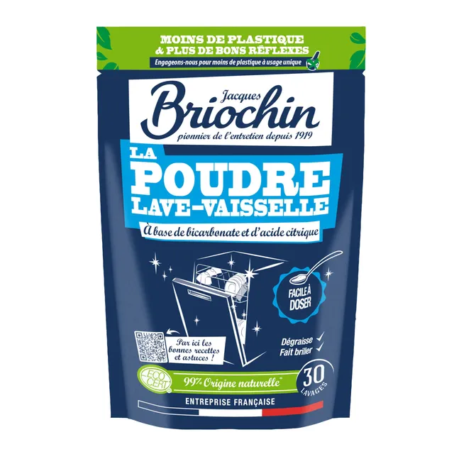 briochin-poudre-lave-vaisselle-bicarbonate-500g-30-lavages image 1