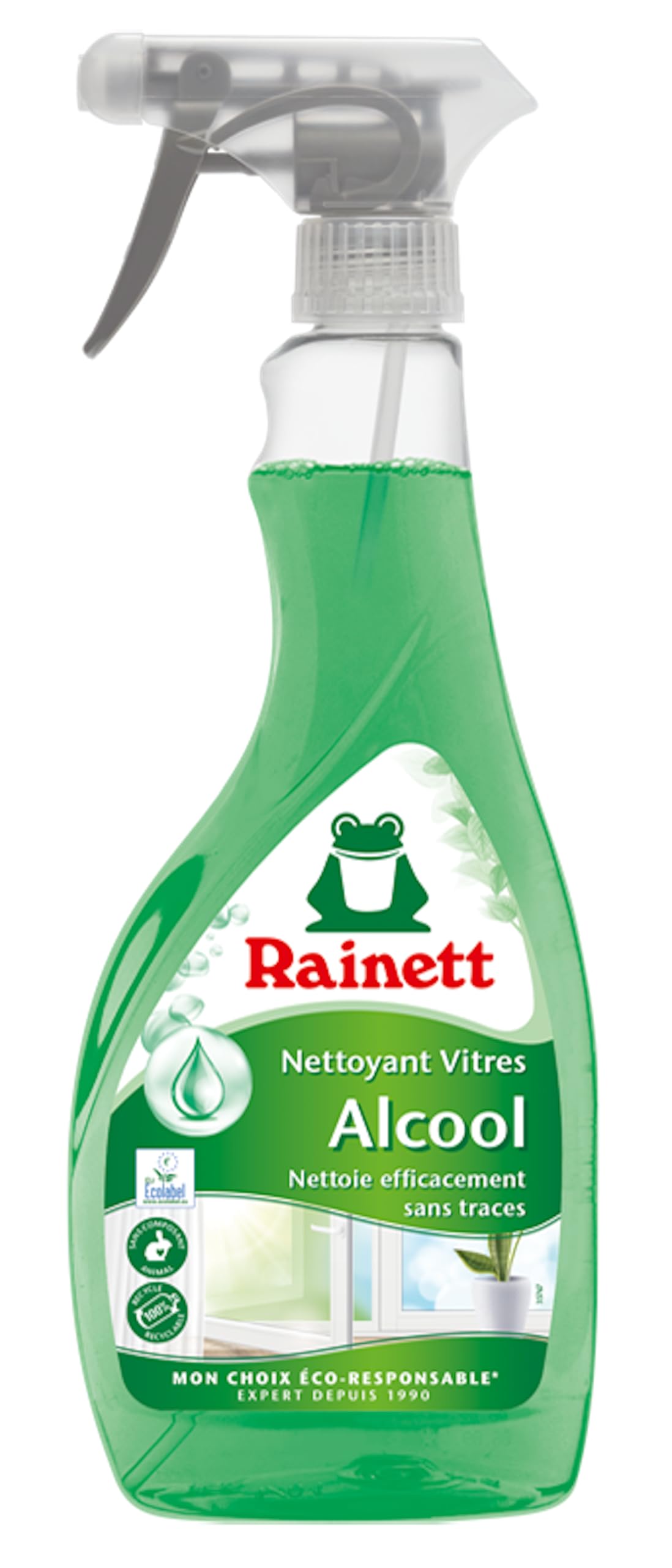 rainett-nettoyant-vitres-l-alcool-sans-traces-spray-500ml image 1
