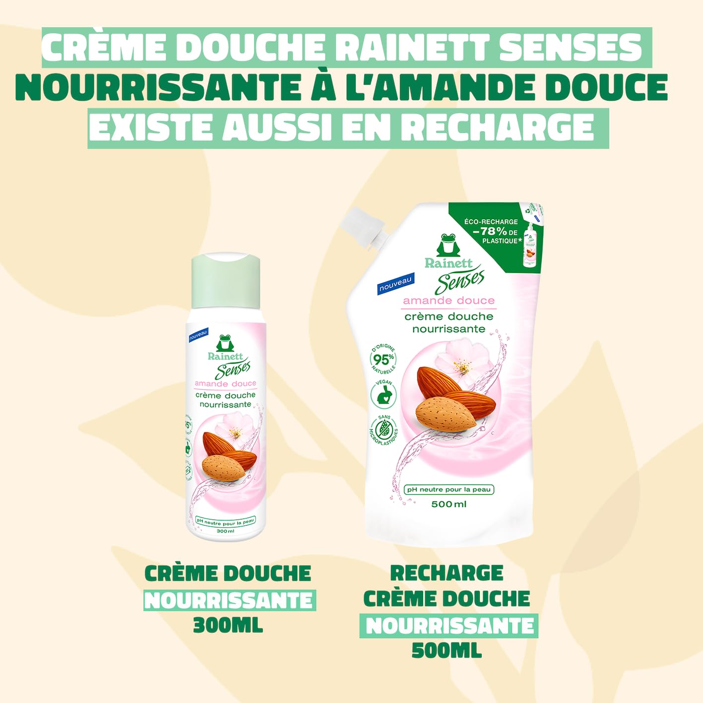 rainett-senses-cr-me-douche-nourrissante-amande-douce-300-ml image 4