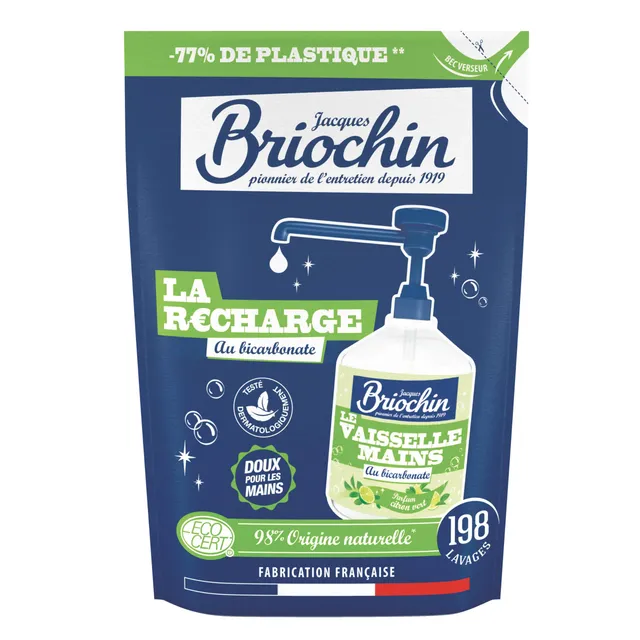 briochin-recharge-liquide-vaisselle-et-mains-bicarbonate-450ml image 1