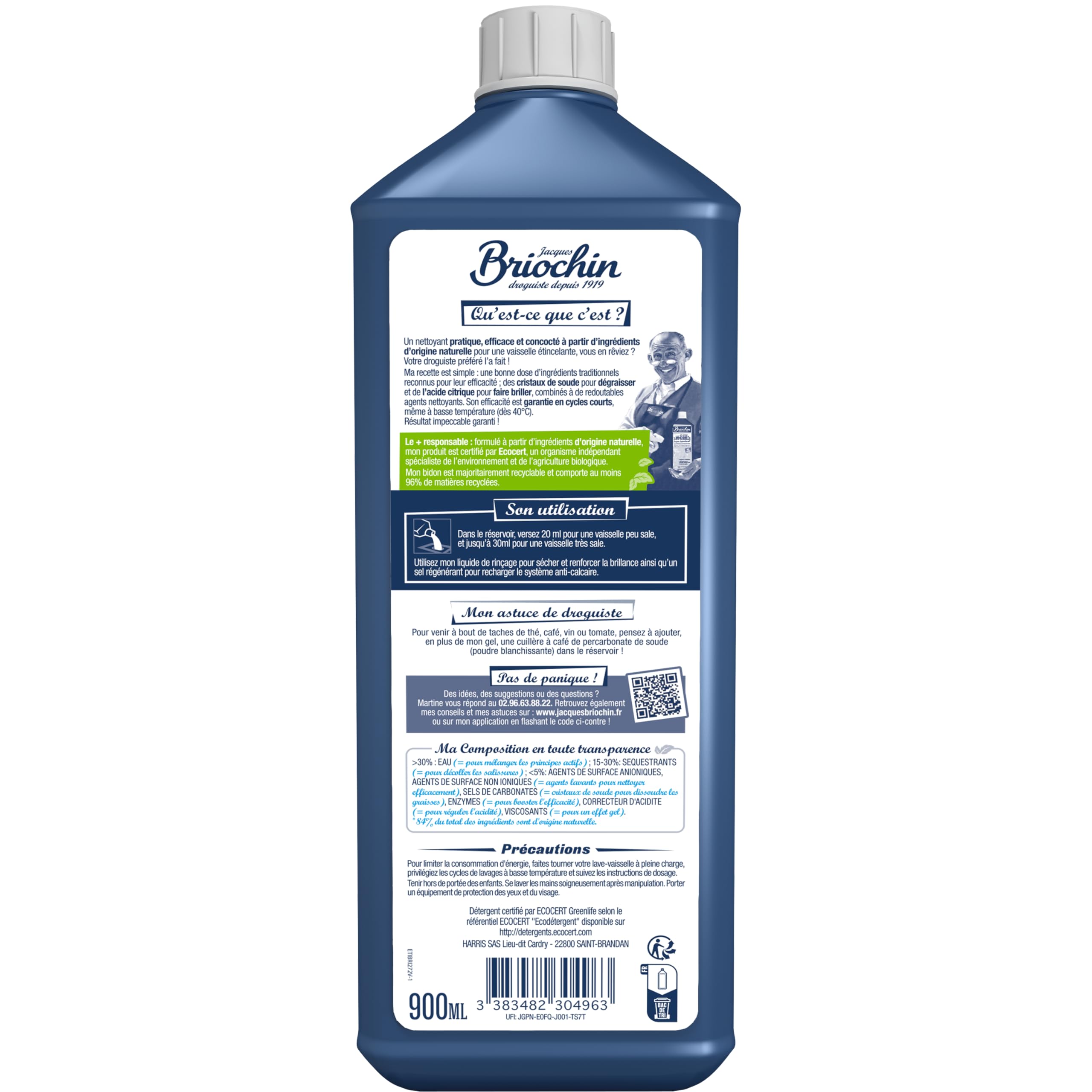 le-briochin-gel-vaisselle-lave-vaisselle-super-d-graissant-45-lavages-900ml image 7