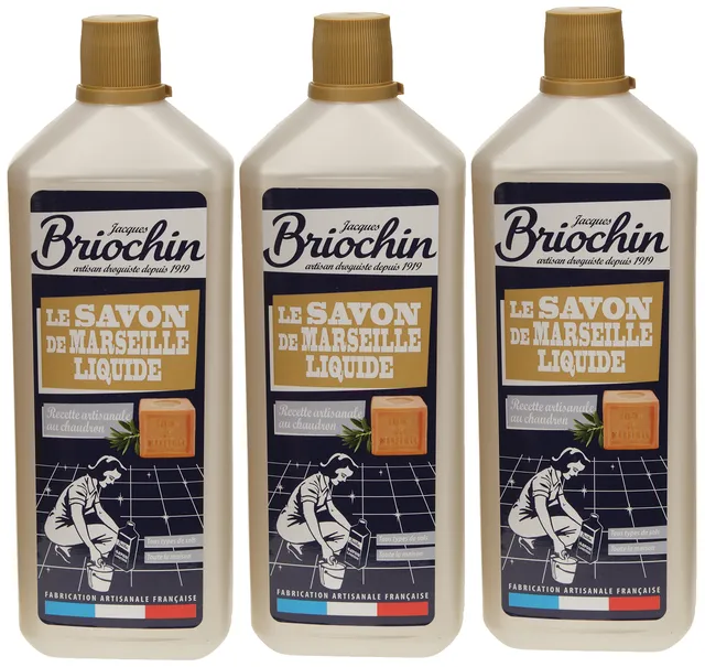 jacques-briochin-savon-de-marseille-liquide-1-l-lot-de-3 image 1