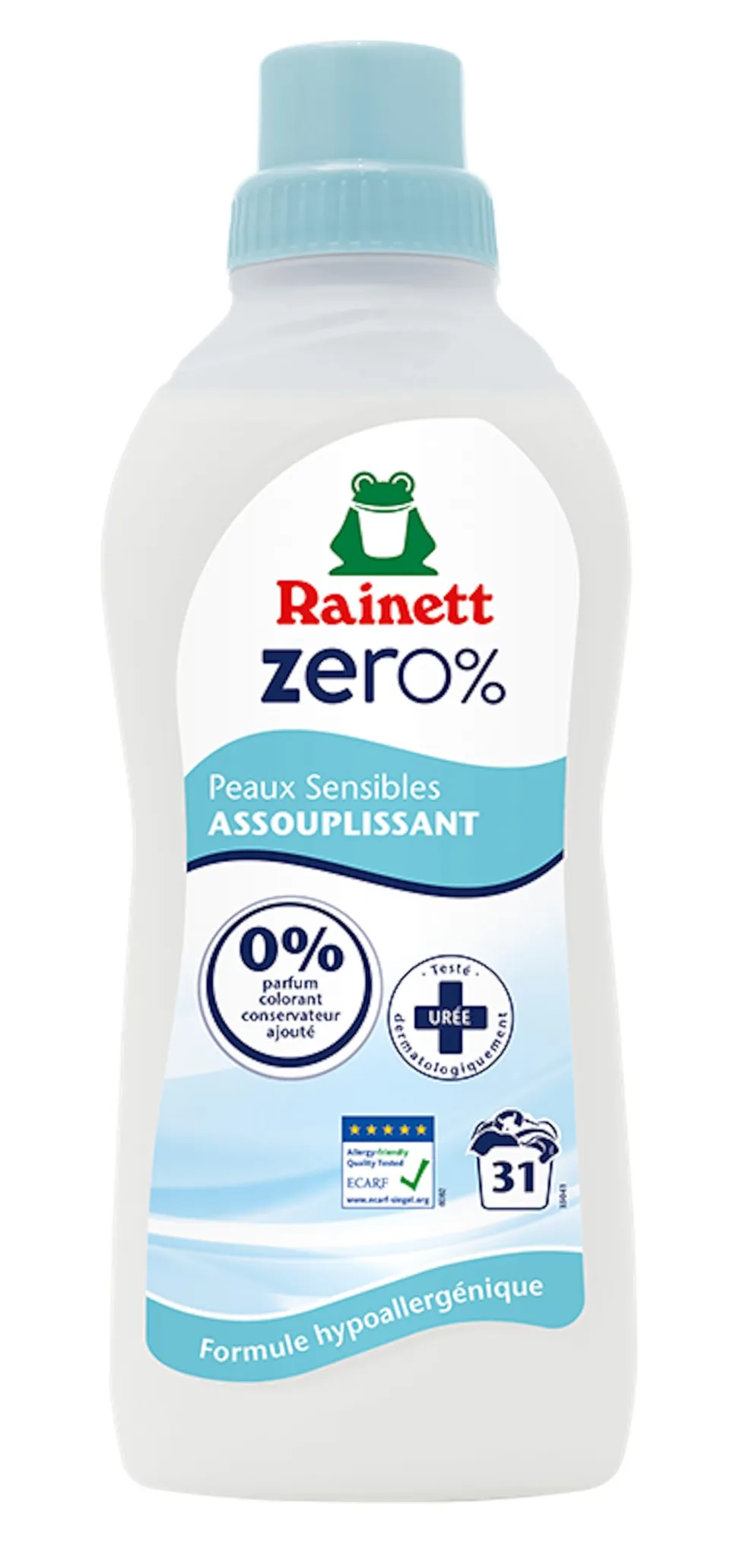 rainett-zero-assouplissant-hypoallerg-nique-sans-parfum-31-lavages-750-ml image 1