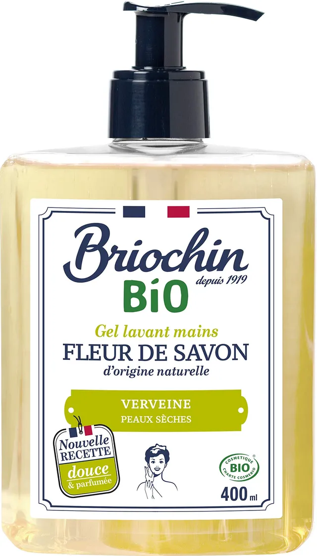 briochin-fleur-de-savon-gel-lavant-mains-verveine-400-ml-bio image 1