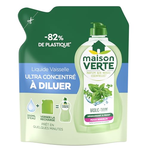 maison-verte-liquide-vaisselle-ultra-concentr-diluer-basilic-thym-150-ml image 8