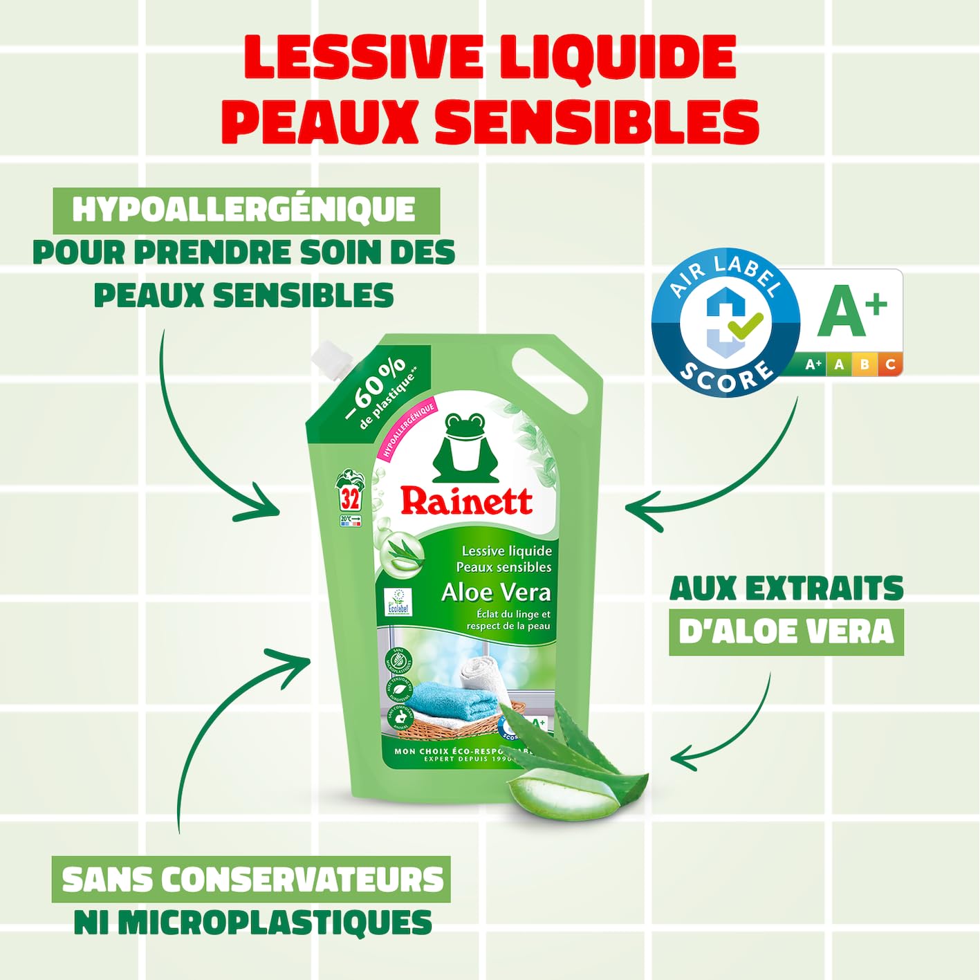 rainett-lessive-liquide-peaux-sensibles-aloe-vera-co-recharge-1-6-l-32-lavages image 2