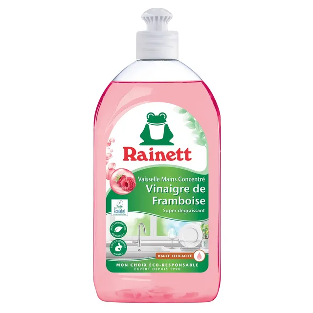 rainett-liquide-vaisselle-cologique-framboise-500-ml-lot-de-4 image 1