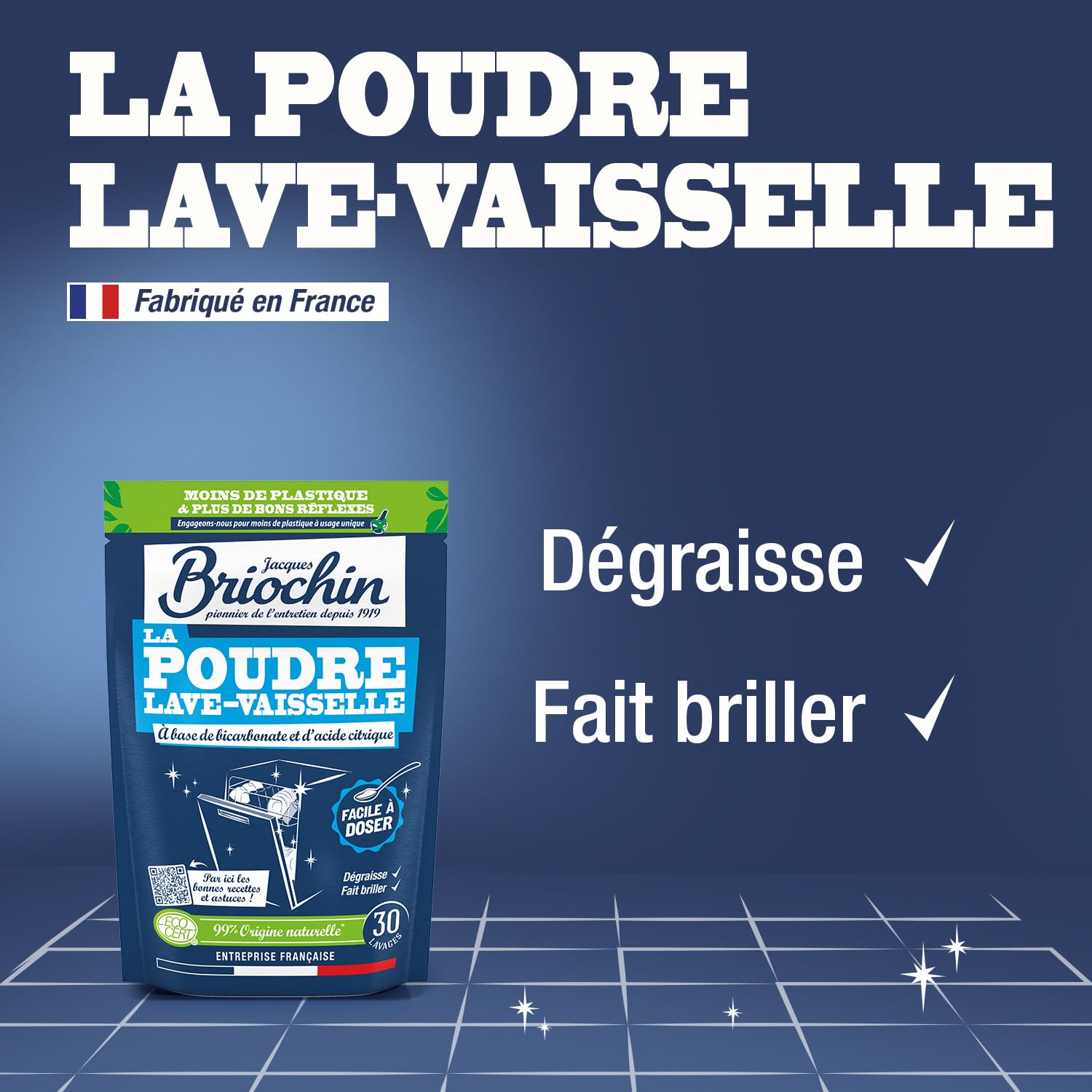 briochin-poudre-lave-vaisselle-bicarbonate-500g-30-lavages-2 image 2