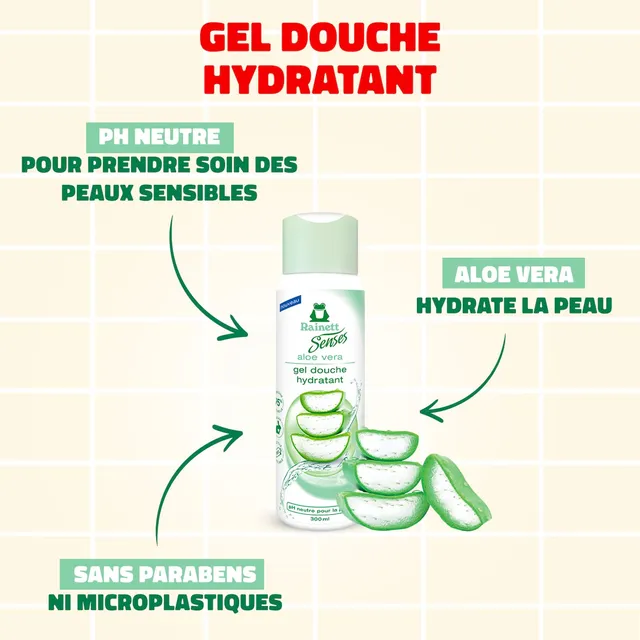 rainett-senses-gel-douche-hydratant-aloe-vera-300-ml image 1