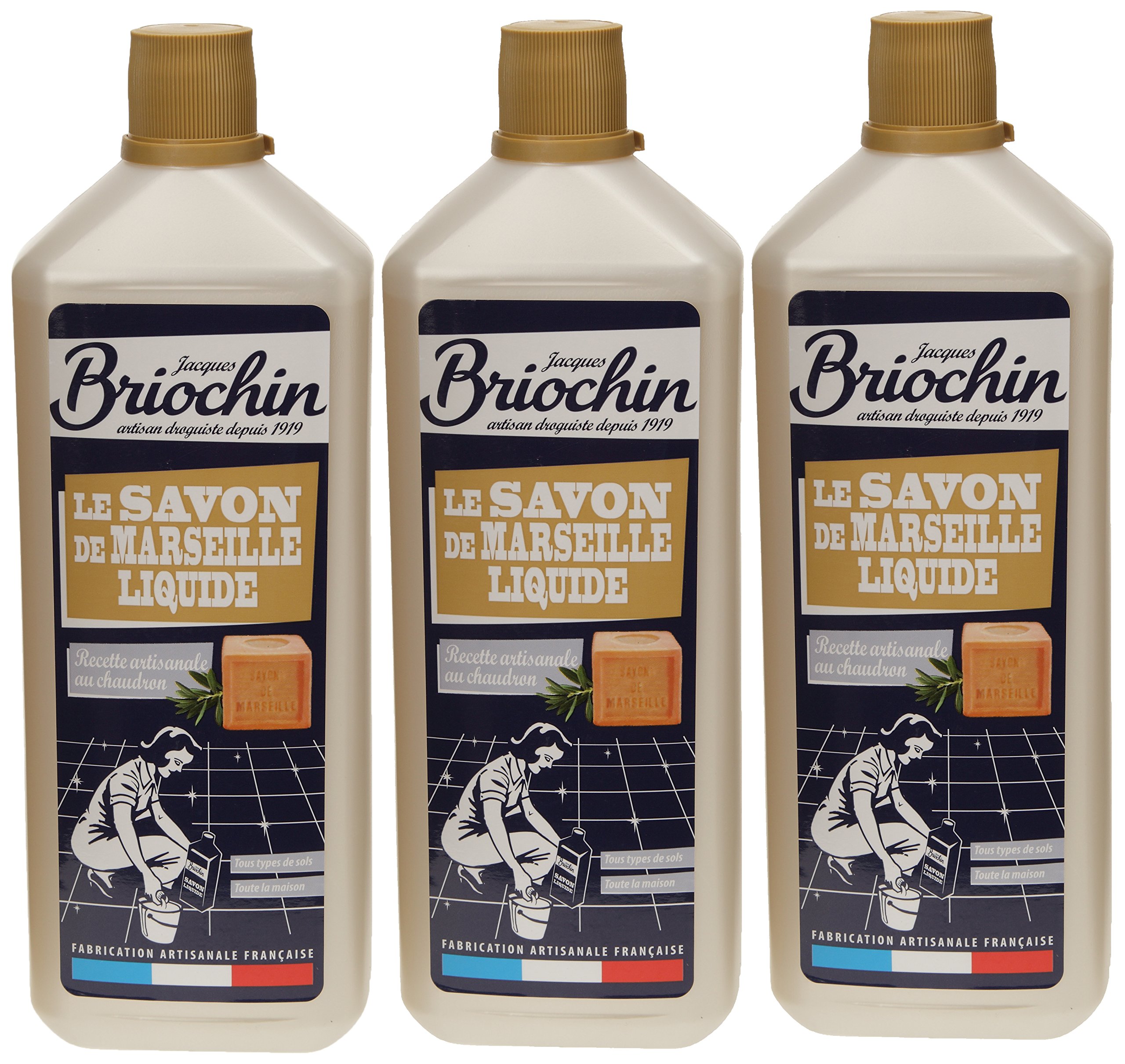 jacques-briochin-savon-de-marseille-liquide-1-l-lot-de-3 image 1