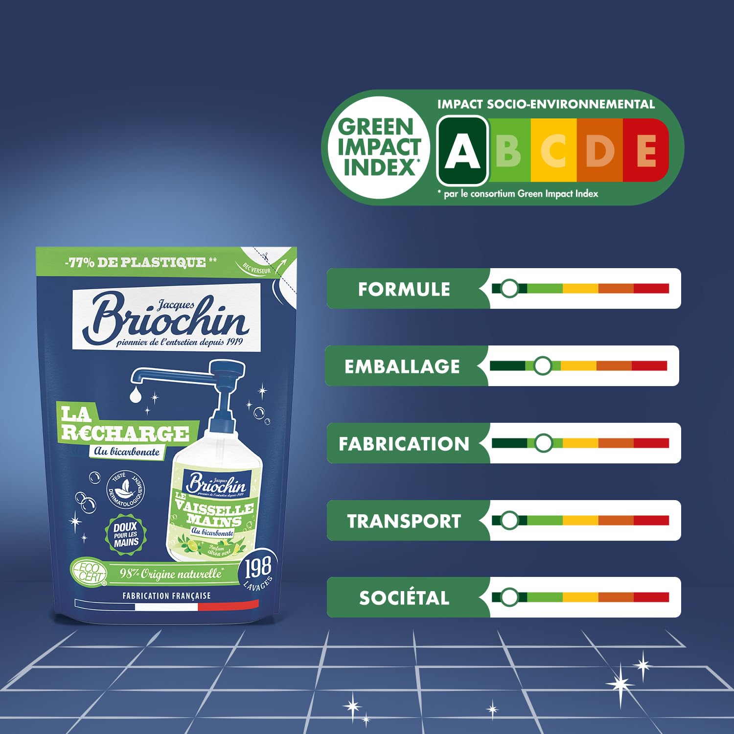 briochin-recharge-liquide-vaisselle-et-mains-bicarbonate-450ml image 2