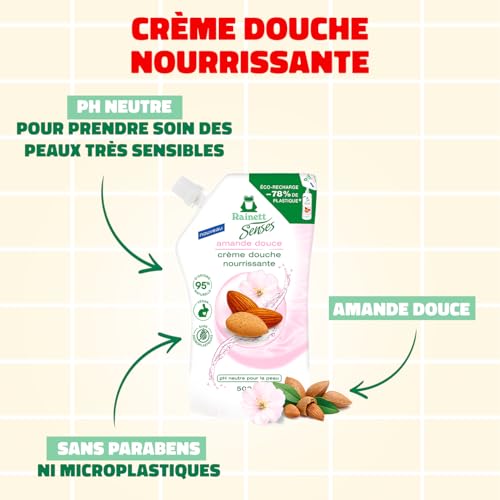 rainett-senses-cr-me-douche-nourrissante-amande-douce-co-recharge-500-ml image 8