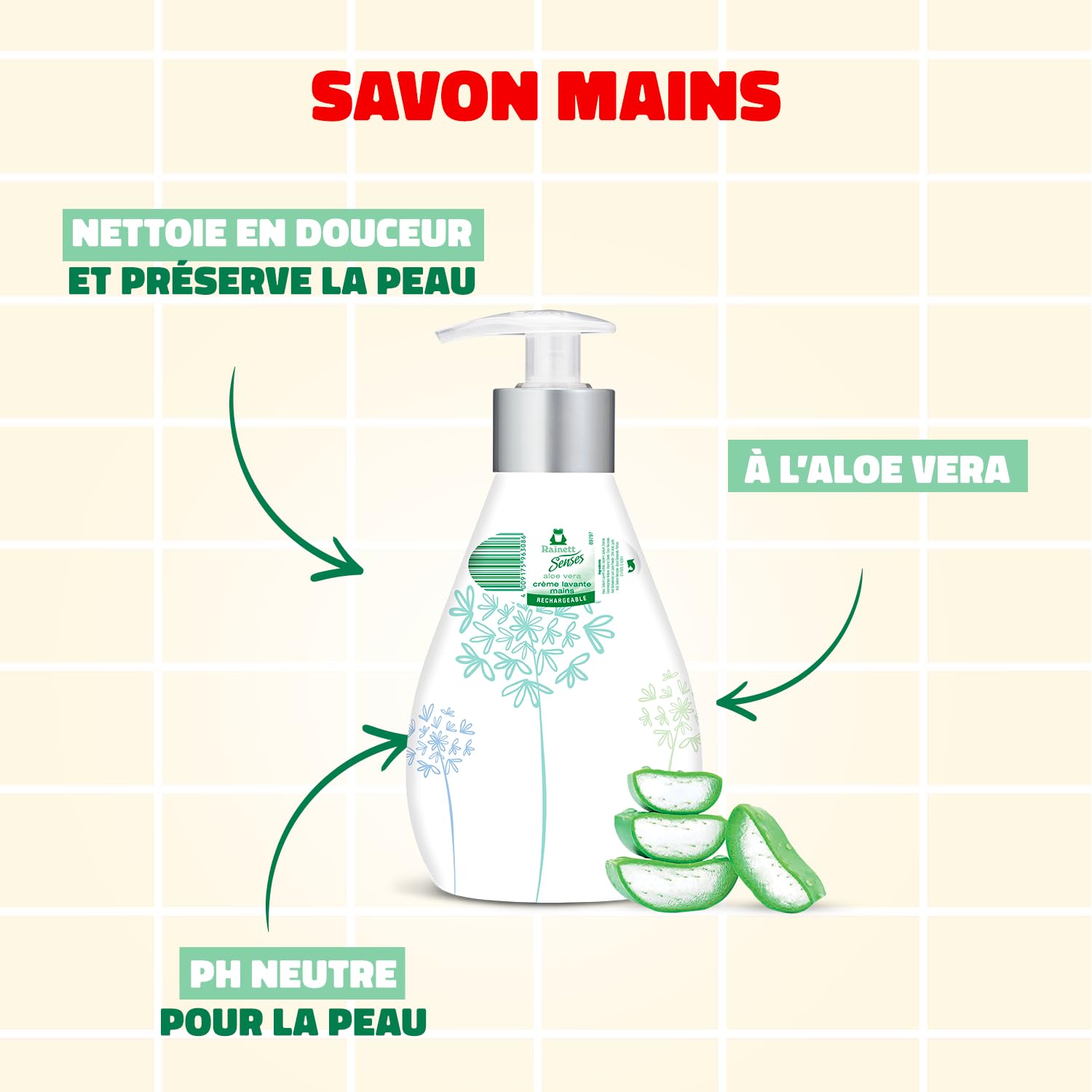 rainett-senses-savon-mains-aloe-vera-300-ml image 2