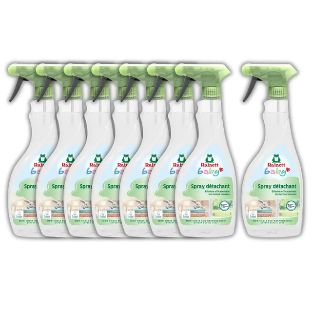 rainett-baby-spray-d-tachant-avant-lavage-500-ml-pack-de-8 image 1