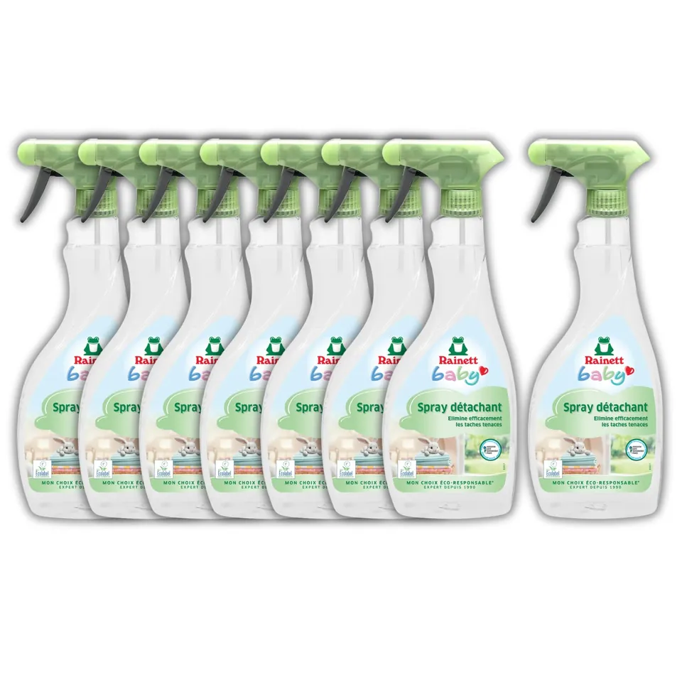rainett-baby-spray-d-tachant-avant-lavage-500-ml-pack-de-8 image 1