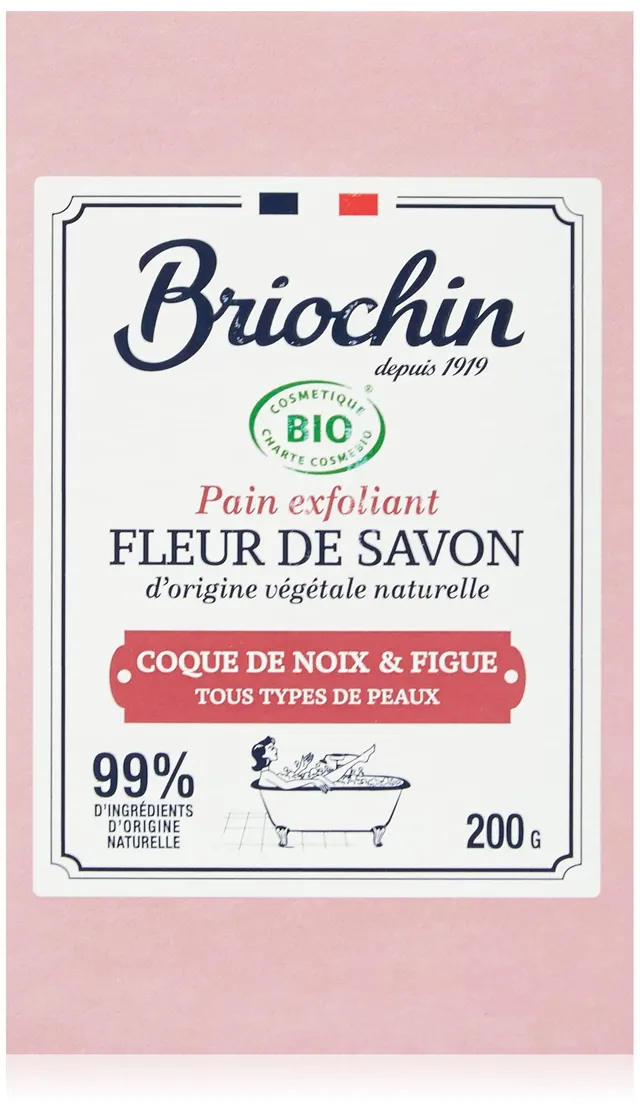 briochin-fleur-de-savon-pain-exfoliant-figue-coques-de-noix-200-g-cosmos-organic image 1