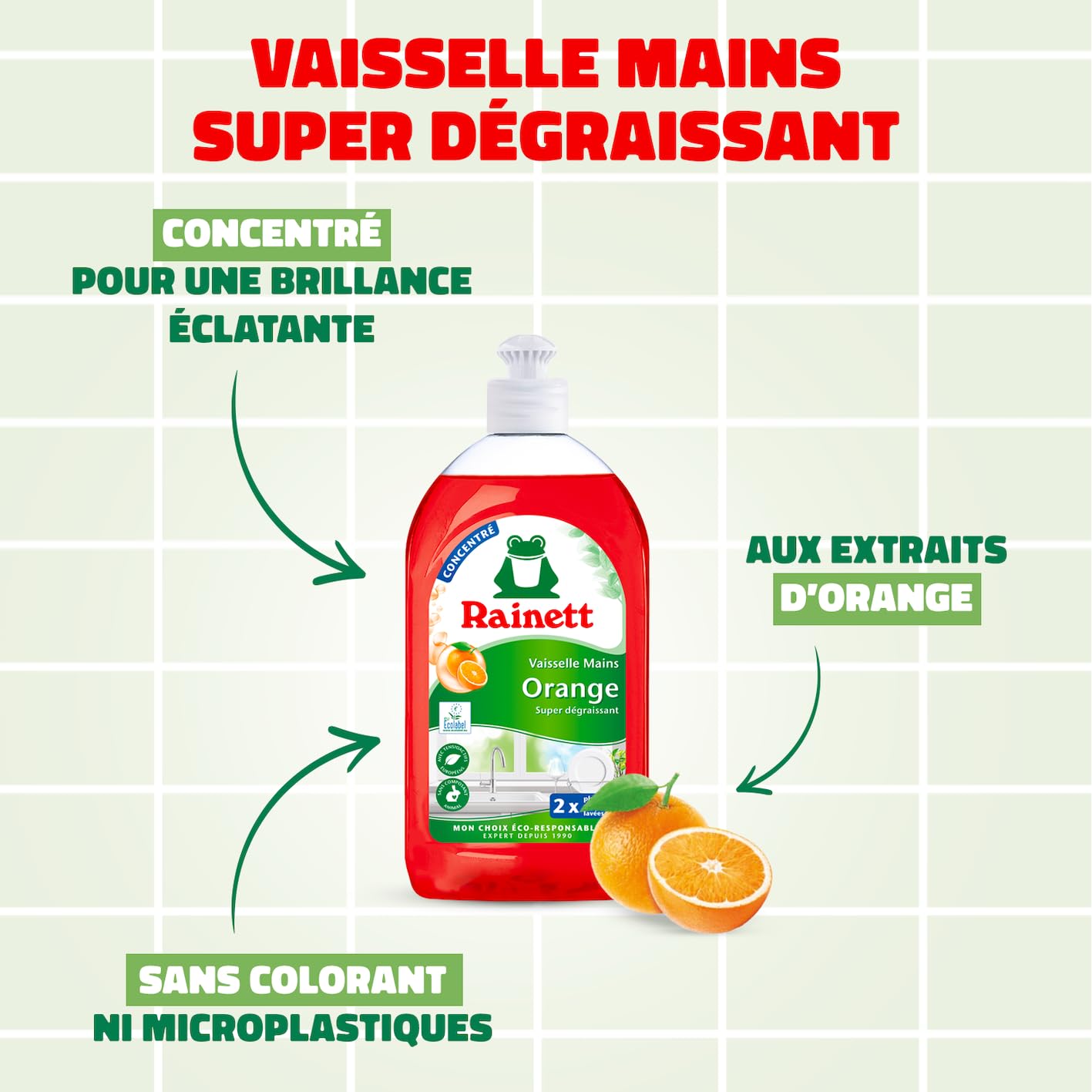 rainett-liquide-vaisselle-mains-orange-concentr-500-ml image 2