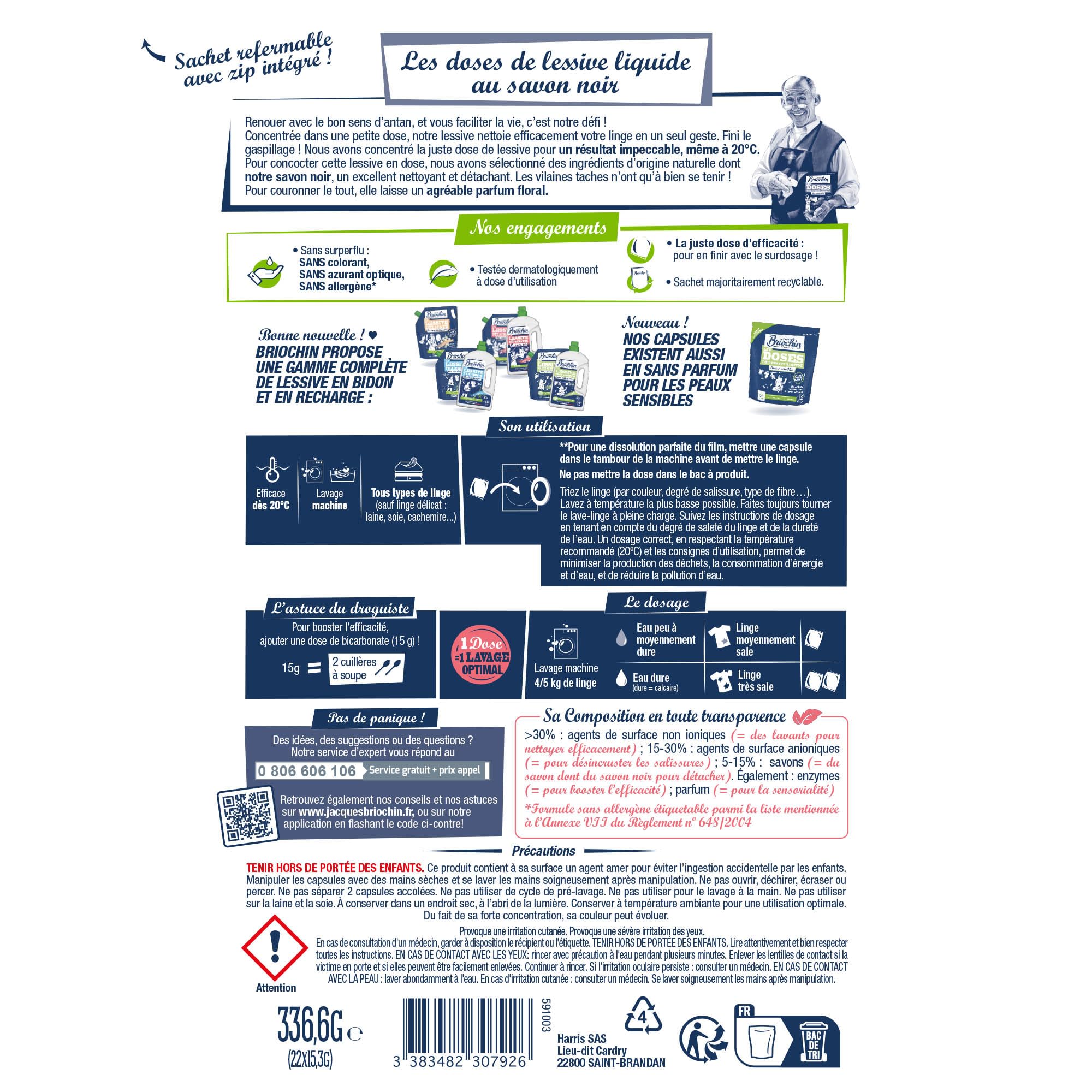 le-briochin-dose-lessive-liquide-au-savon-noir-22-lavages image 2