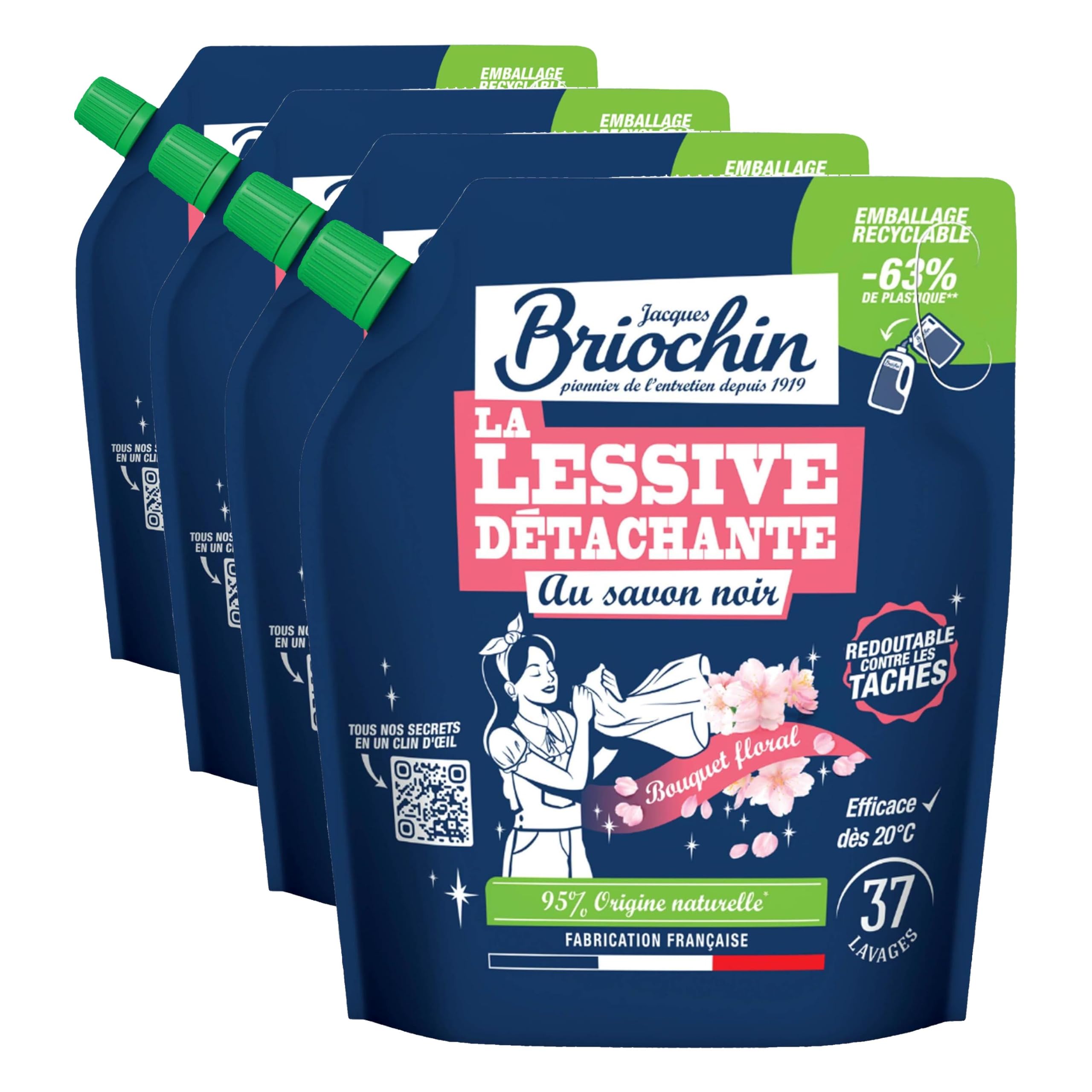 briochin-lessive-concentr-e-savon-noir-bouquet-floral-ecocert-2-27l-50-lavages-2 image 3