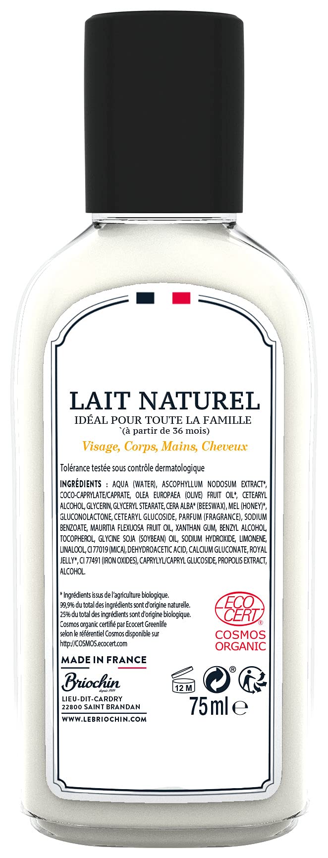briochin-depuis-1919-lait-bio-hydratant-miniature-75ml-aux-5-ingr-dients-naturel image 2