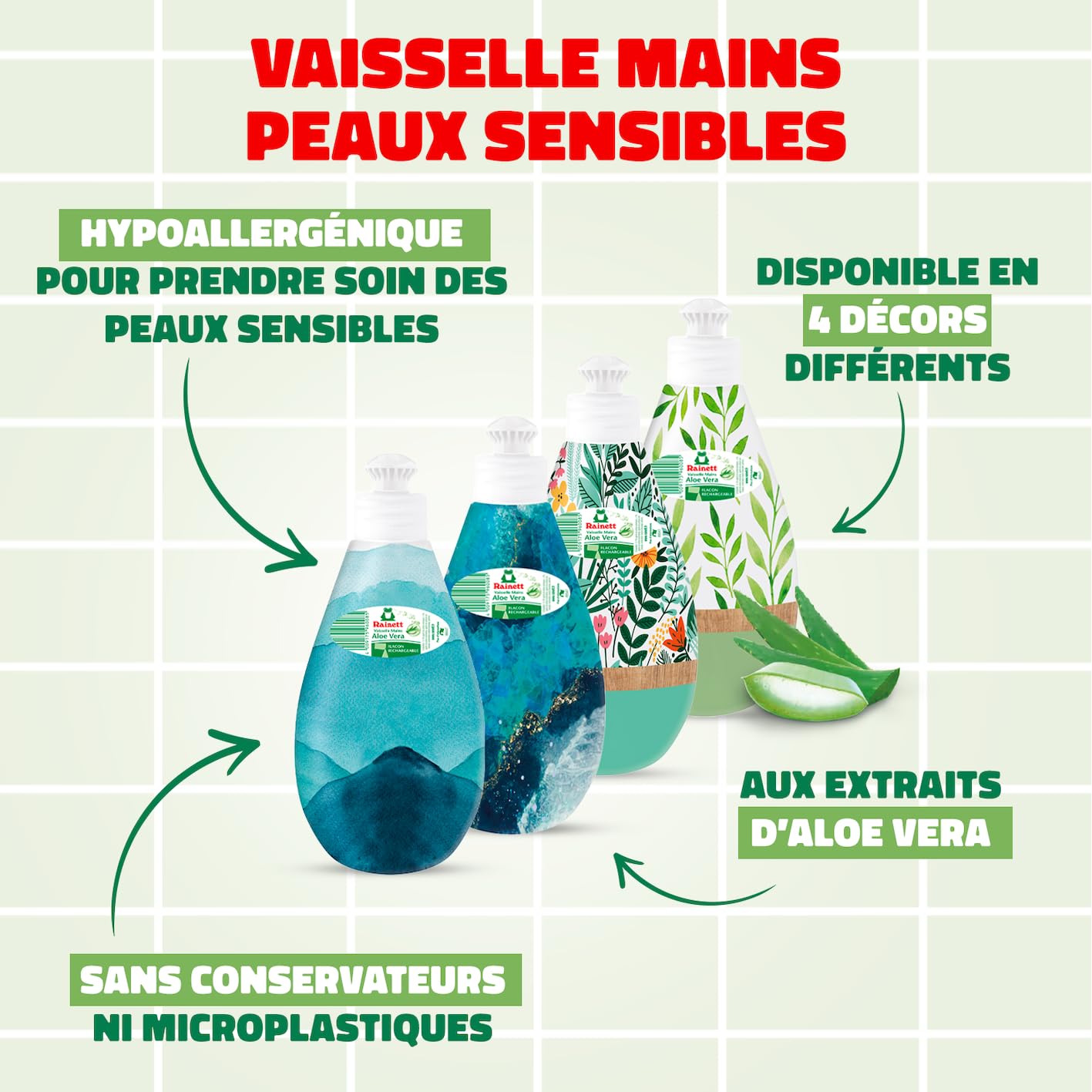 rainett-liquide-vaisselle-mains-hypoallerg-nique-aloe-vera-400-ml image 2