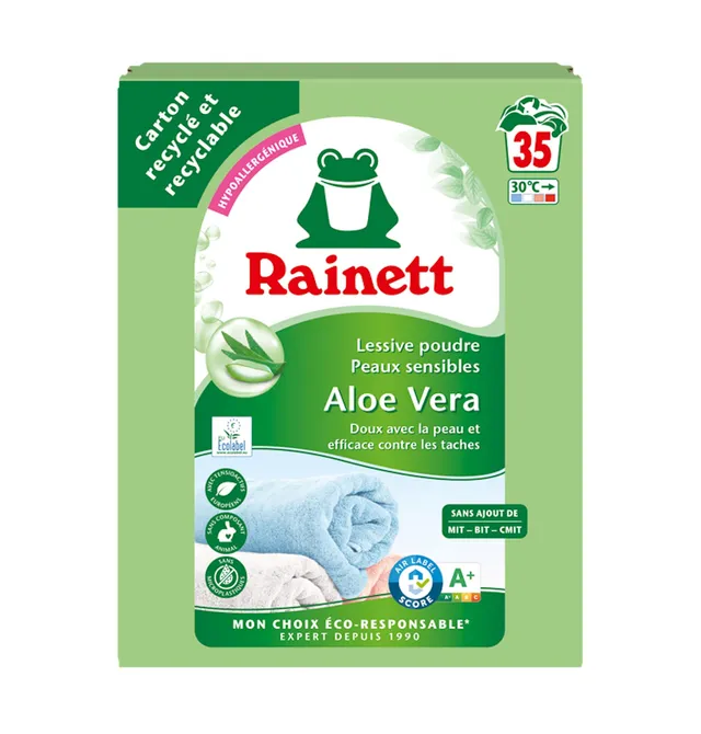 rainett-lessive-poudre-peaux-sensibles-aloe-vera-35-lavages-2-345kg image 1