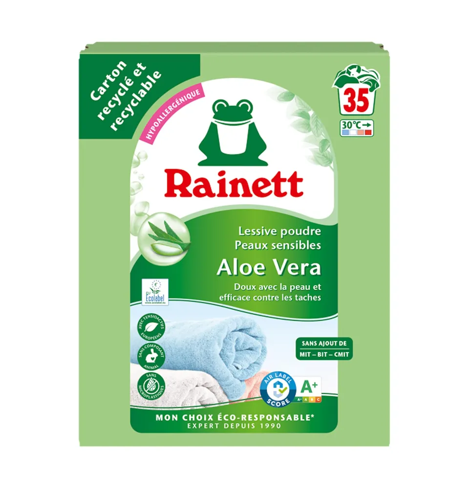 rainett-lessive-poudre-peaux-sensibles-aloe-vera-35-lavages-2-345kg image 1
