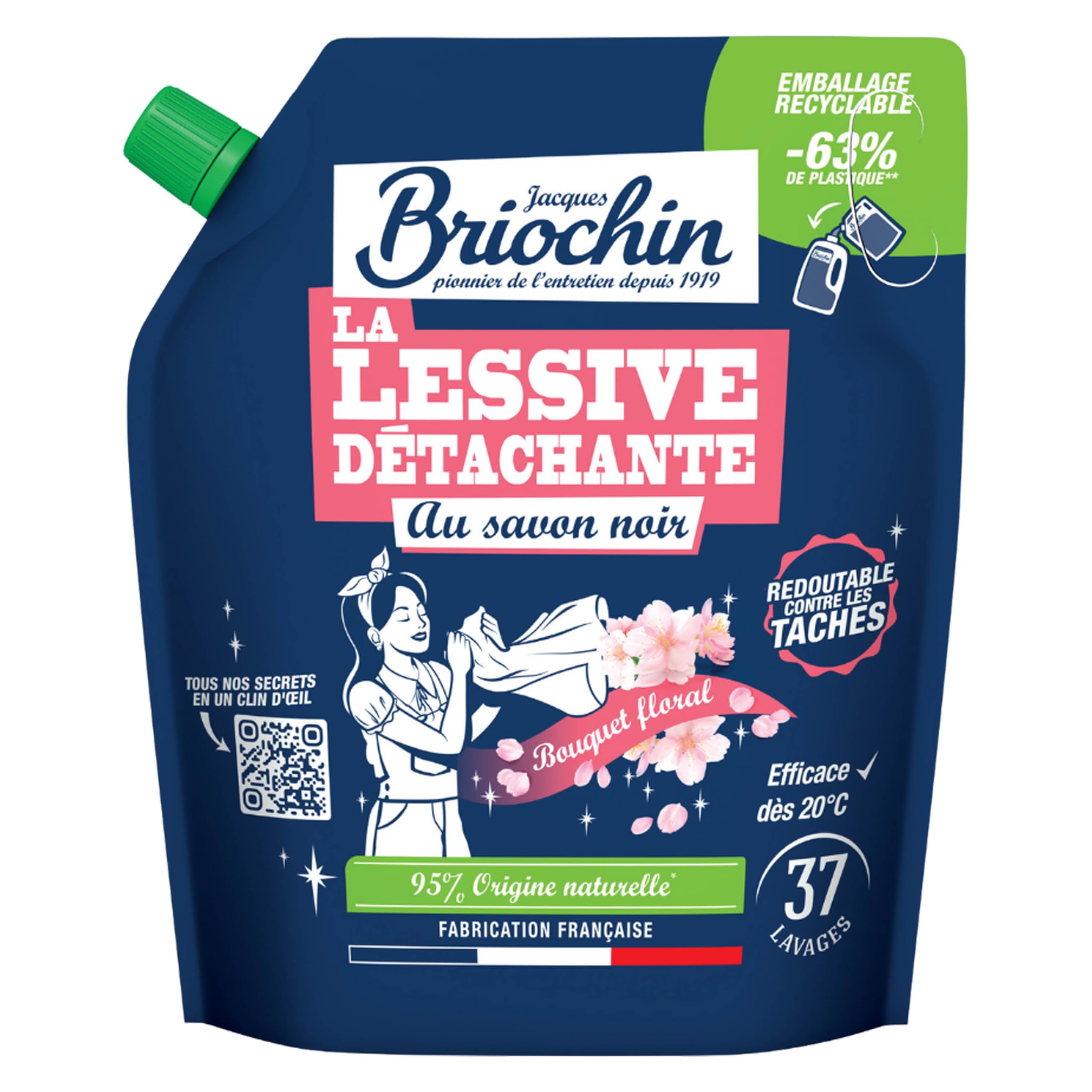 briochin-lessive-concentr-e-savon-noir-bouquet-floral-ecocert-2-27l-50-lavages-2 image 4