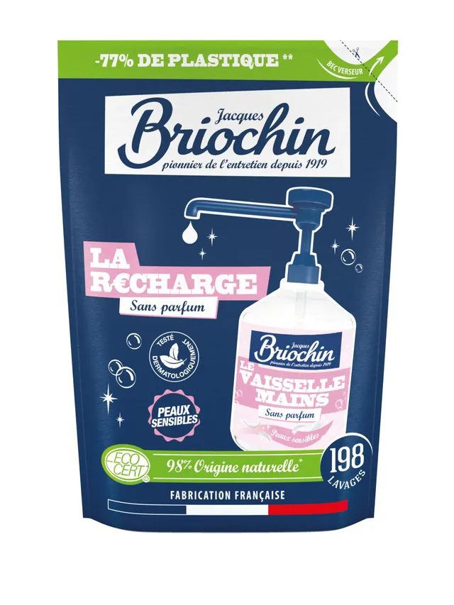 le-briochin-recharge-liquide-vaisselle-et-mains-peaux-sensibles-450-ml image 1