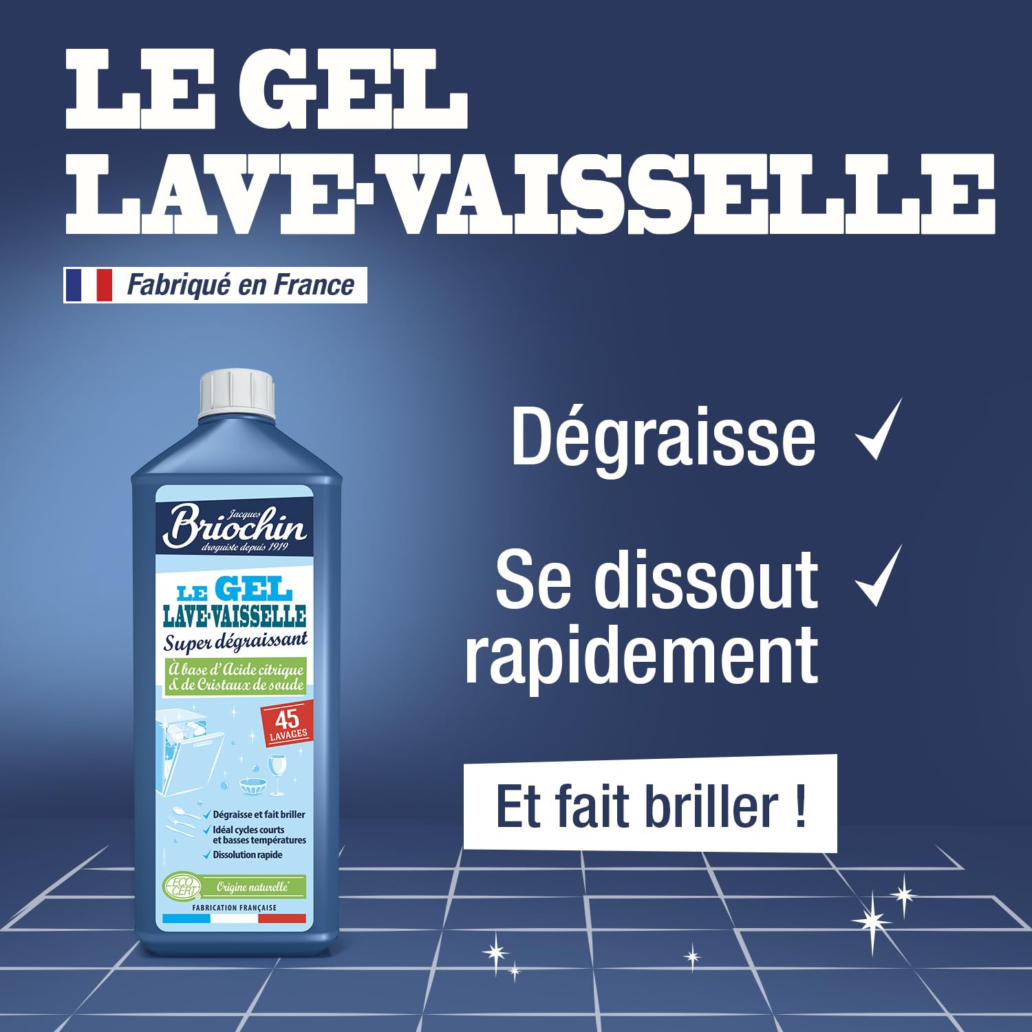 le-briochin-gel-vaisselle-lave-vaisselle-super-d-graissant-45-lavages-900ml image 2