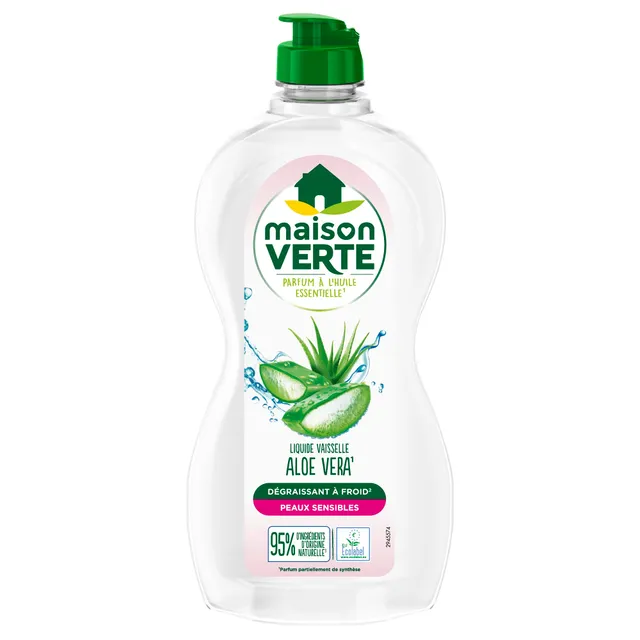 maison-verte-liquide-vaisselle-aloe-vera-aux-huiles-essentielles-bio-500ml image 1