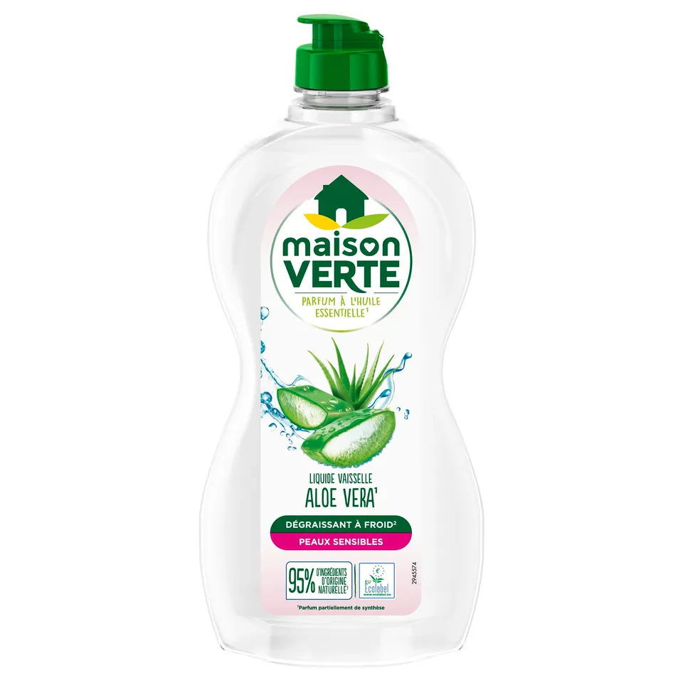 maison-verte-liquide-vaisselle-aloe-vera-aux-huiles-essentielles-bio-500ml image 1